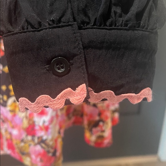 NWT Fate Floral Black Dress With Embroidery - Picture 6 of 10